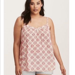 Torrid MEDALLION PRINT STRETCH BACK CAMI